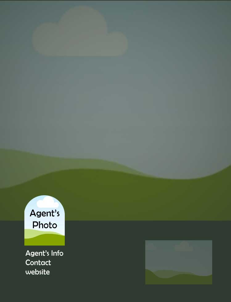 Property brochure layout example 1