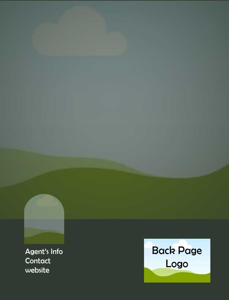 Property brochure layout example 1