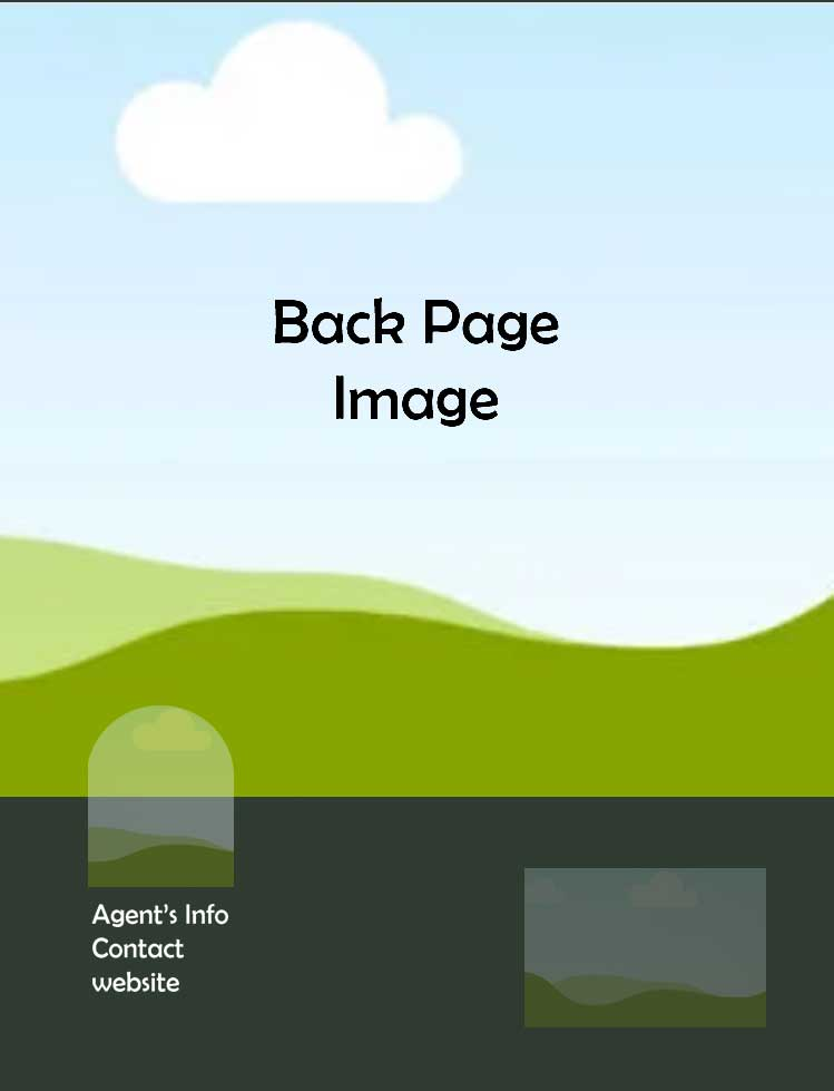 Property brochure layout example 1