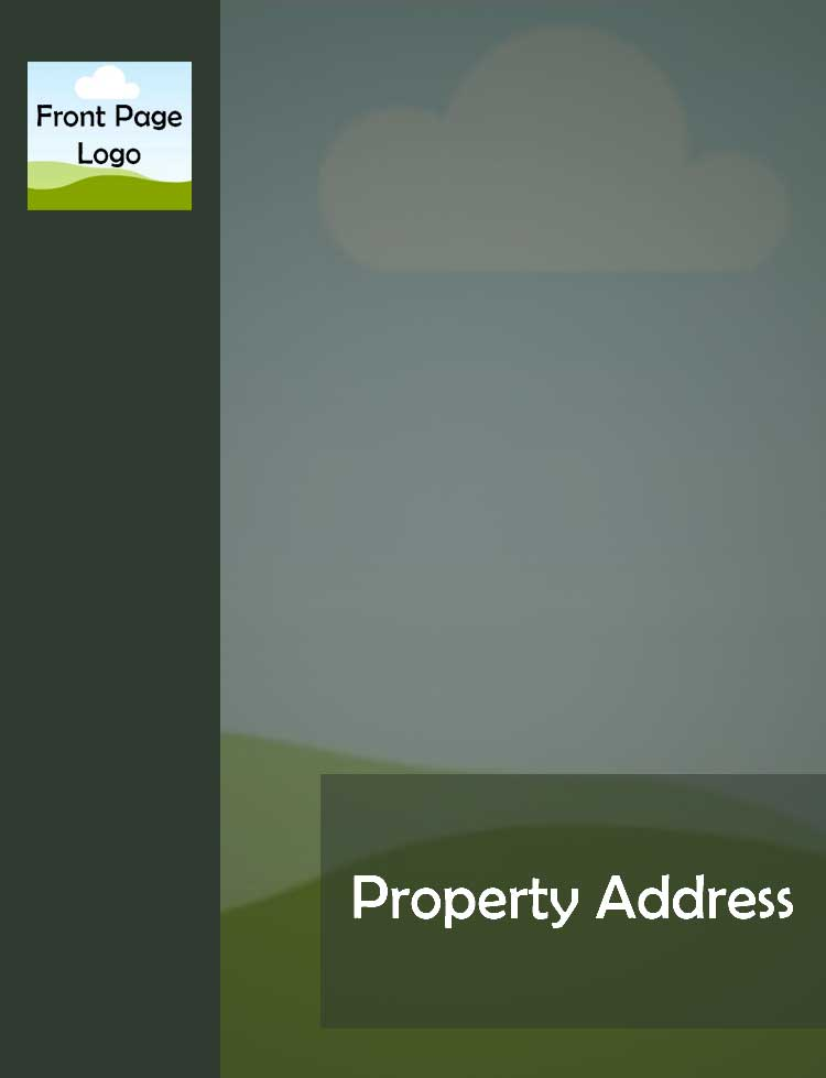 Property brochure layout example 1